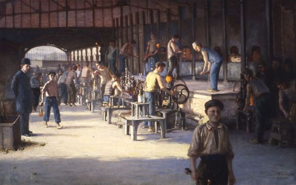 tableau René Herrison, verrerie de claude boucher